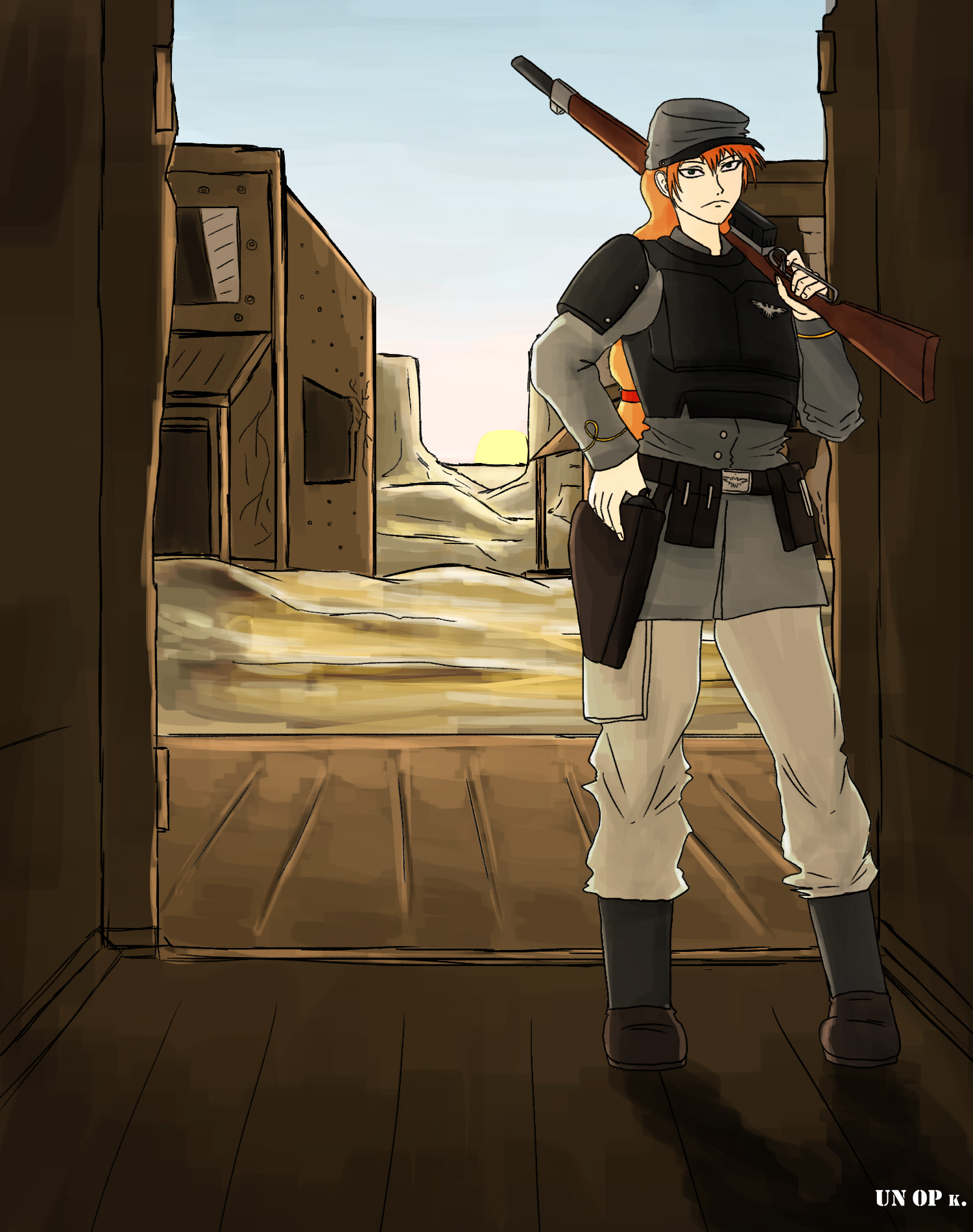 Deviantart Rifleman Guard Western Imperial Guard: Gunslinger woman by UNOPk on DeviantArt