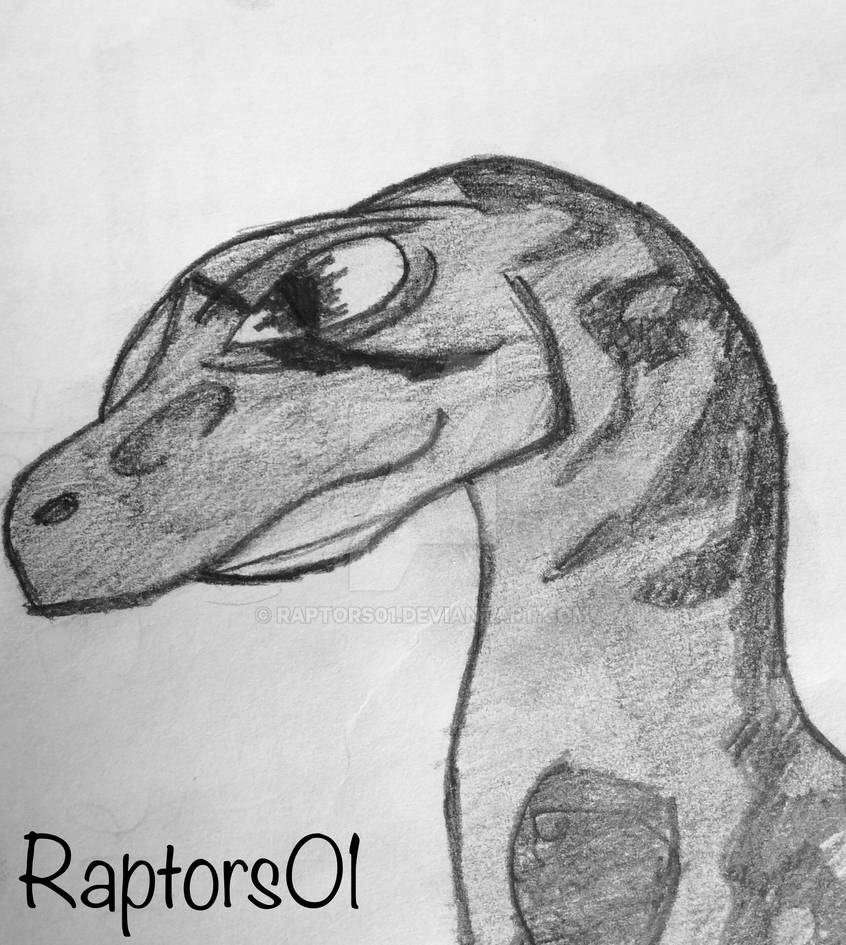 Raptor drawing by raptors01 on DeviantArt