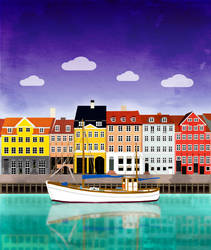 Nyhavn canal houses in Copenhagen