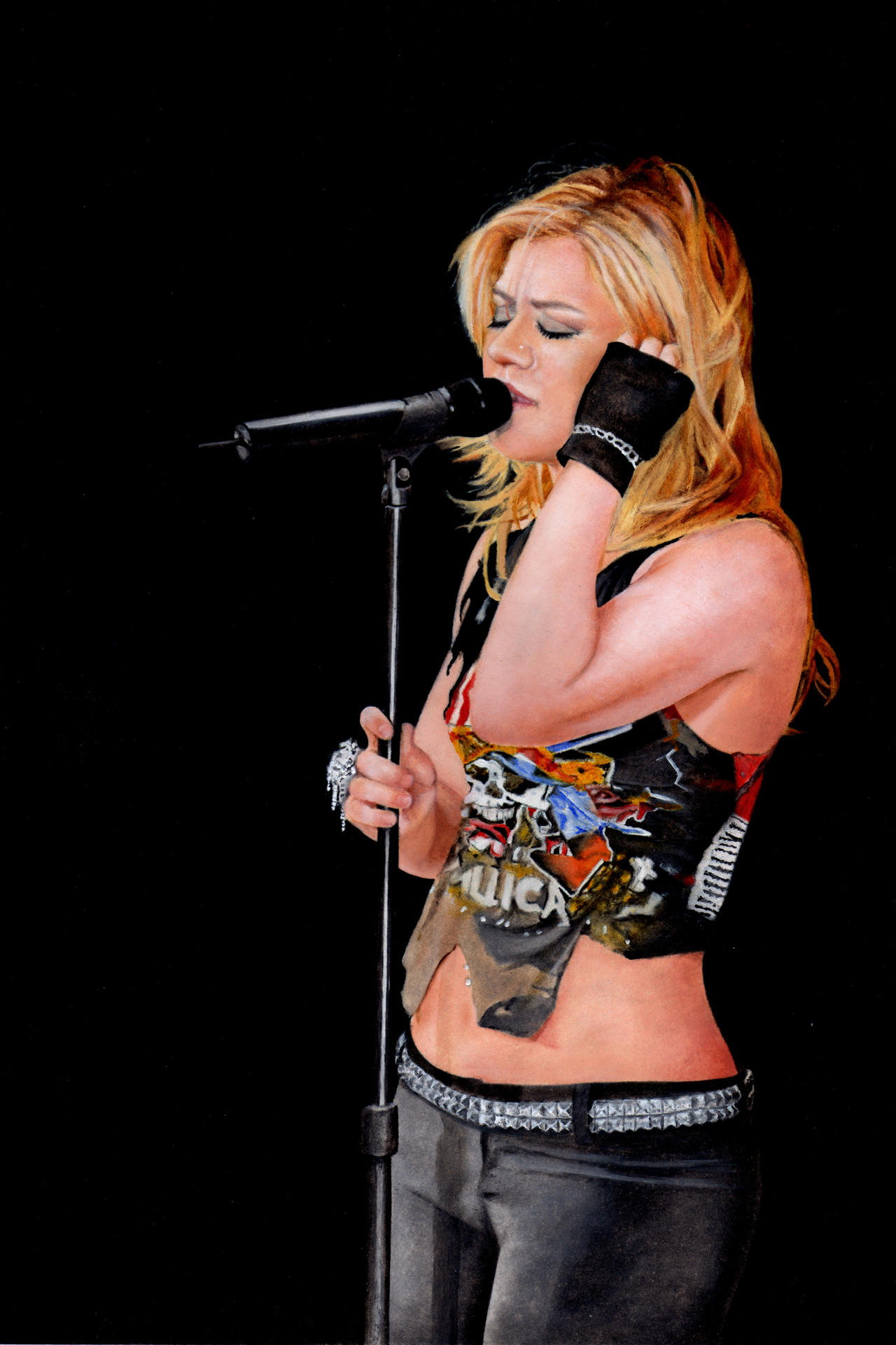 Kelly Clarkson oil painting