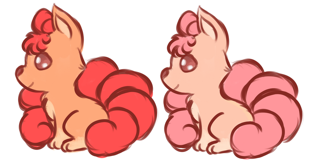 Vulpix Color Schemes by kittyconundrum on DeviantArt