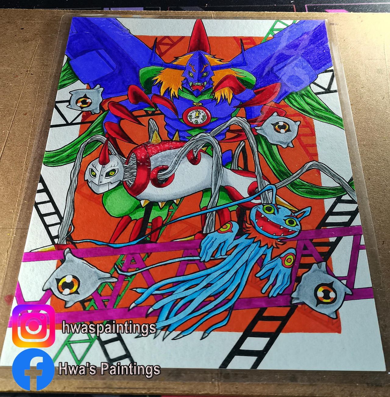Digimon Diaboromon evolution Artwork ( A5 Size ) by Pumky on DeviantArt