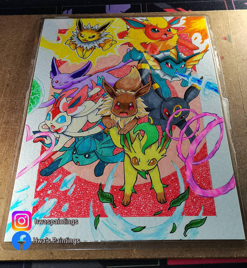 Pokemon Eevee Evolution Artwork A5 Size By Pumky On DeviantArt pokemon-eevee-evolution-artwork-a5-size-by-pumky-on-deviantart