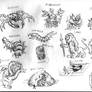 Legend of Zelda sketch #22 (Various monsters)