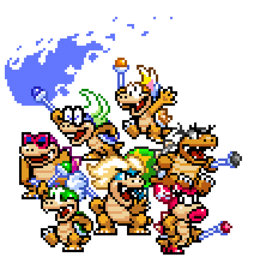 The Koopalings (Super Mario World Style). by SFSSans567 on DeviantArt
