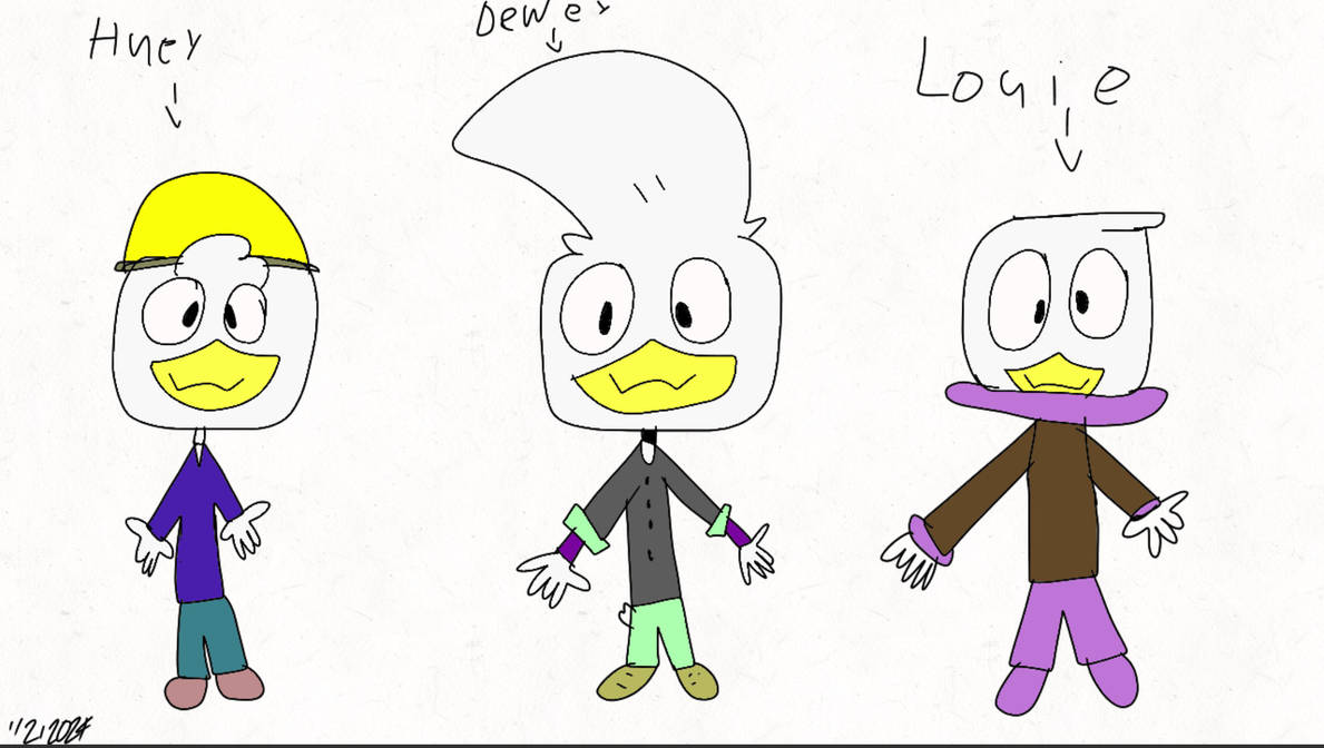 Duck Triplets My version of the DuckTales Triplets by Ducktalesfan192 on DeviantArt