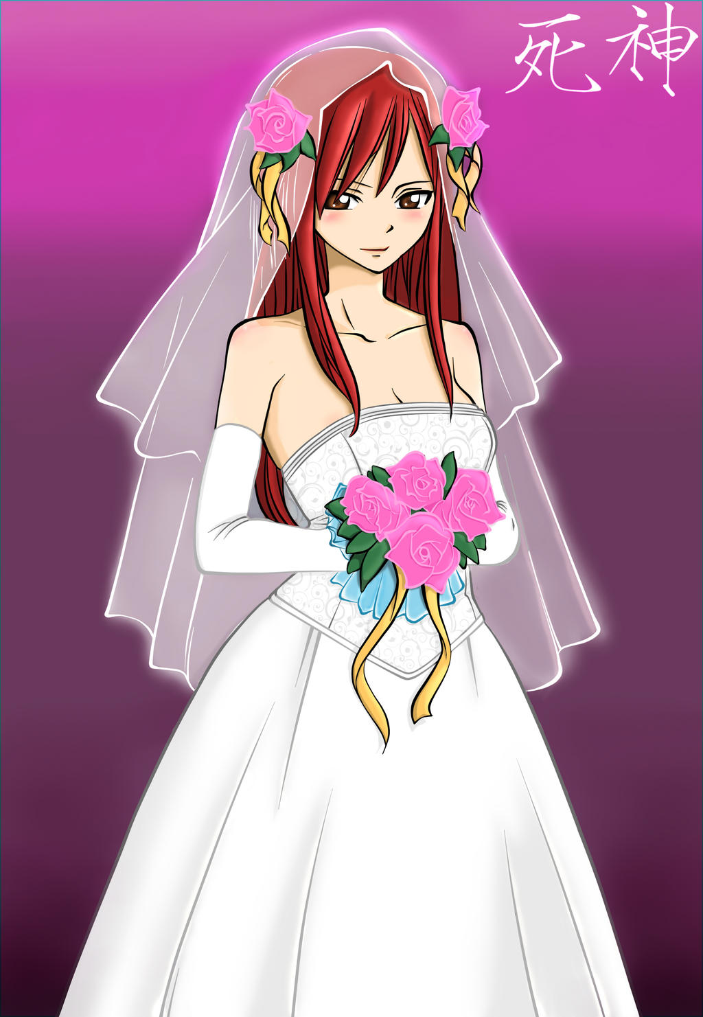 fairy tail erza wedding dress Beautiful bride Erza @ajerzaaddict on Tumblr