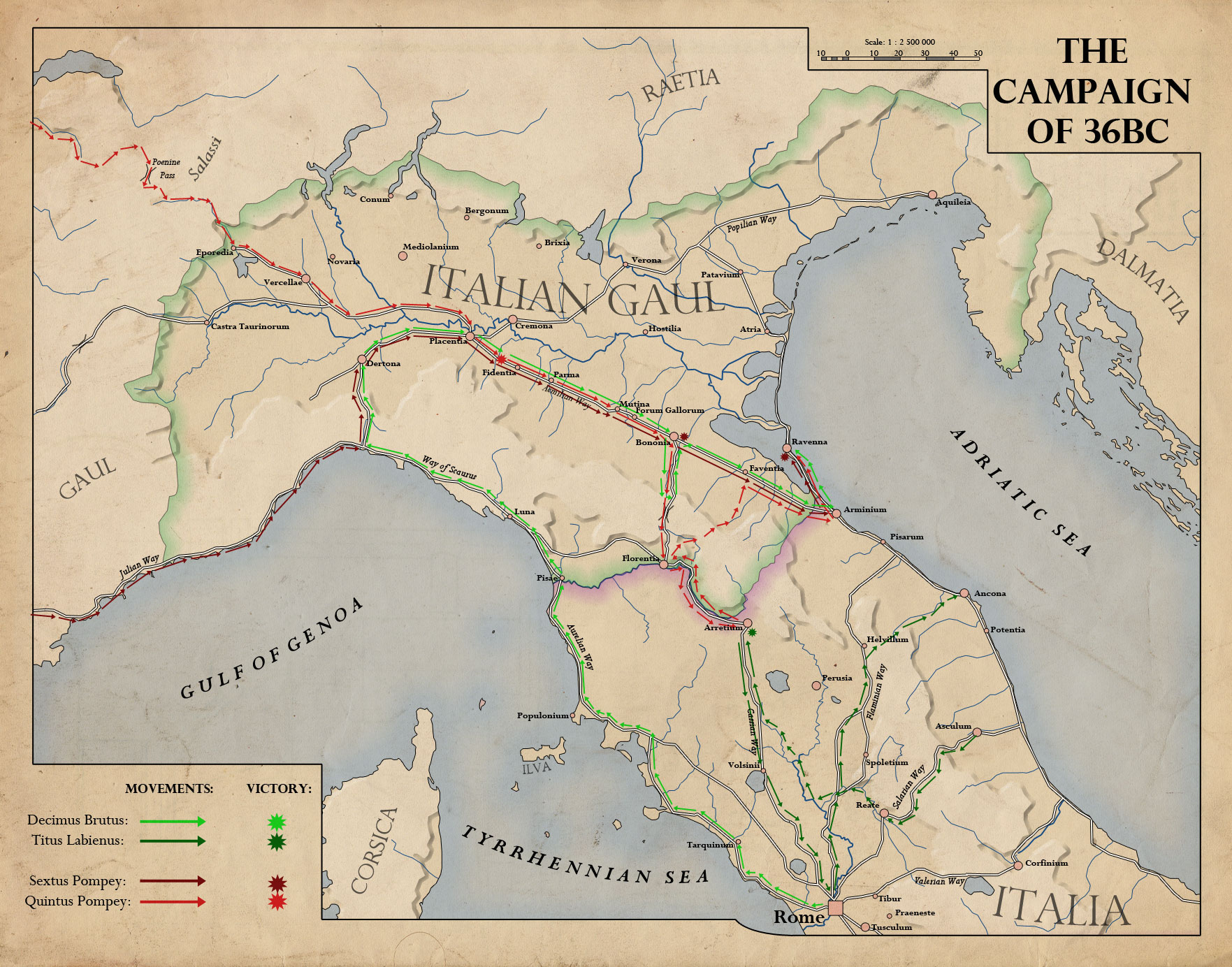 The Northern Campaign, 36BC