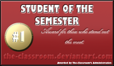 Student award: Semester by faireyes