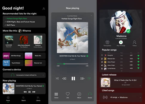 Spotify Redesign - 2021