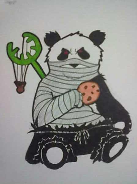 usopp bleach panda cookie