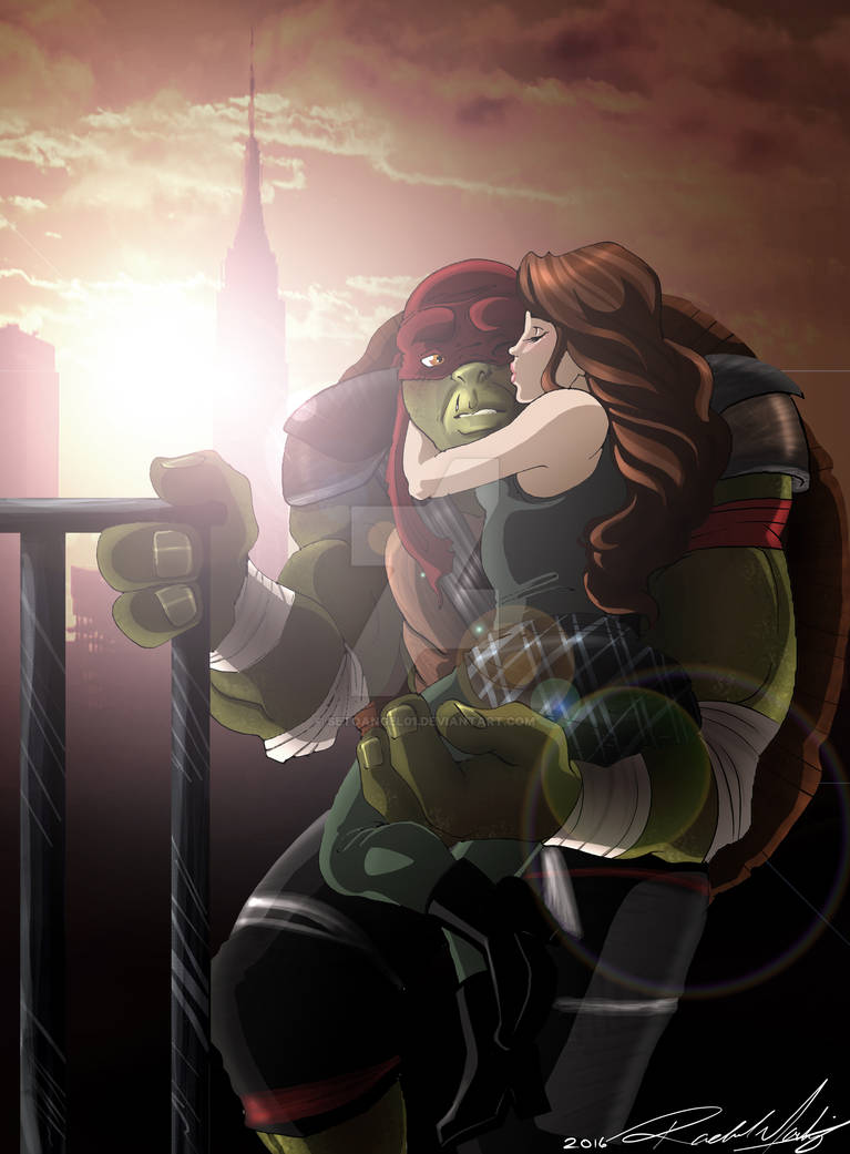 Черепашки ниндзя Рафаэль и Эйприл