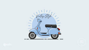 Free Download Vespa with Vector Drawing Tutorial