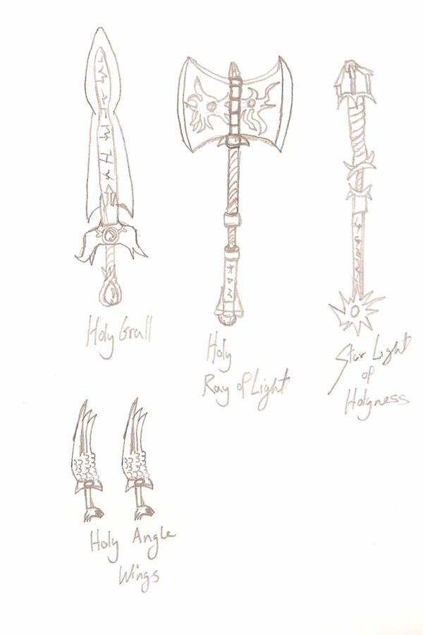 Holy Rifle Deviantart Holy weapons sketch by HeartOfTheDarkLight on DeviantArt