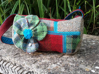 'Ditsy' - Harris Tweed small handbag