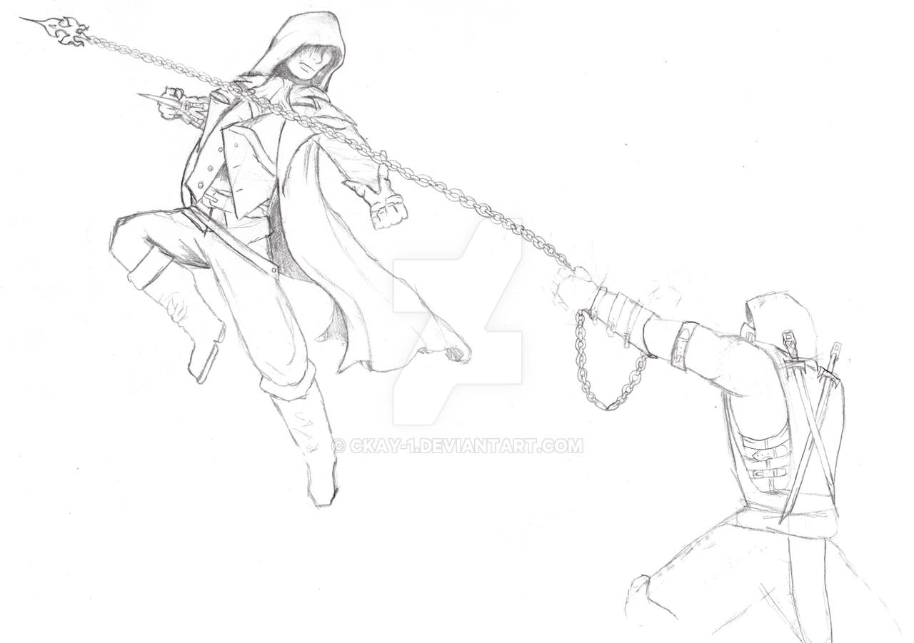 Arno vs Scorpion (Quick Sketch) by ckay-1 on DeviantArt