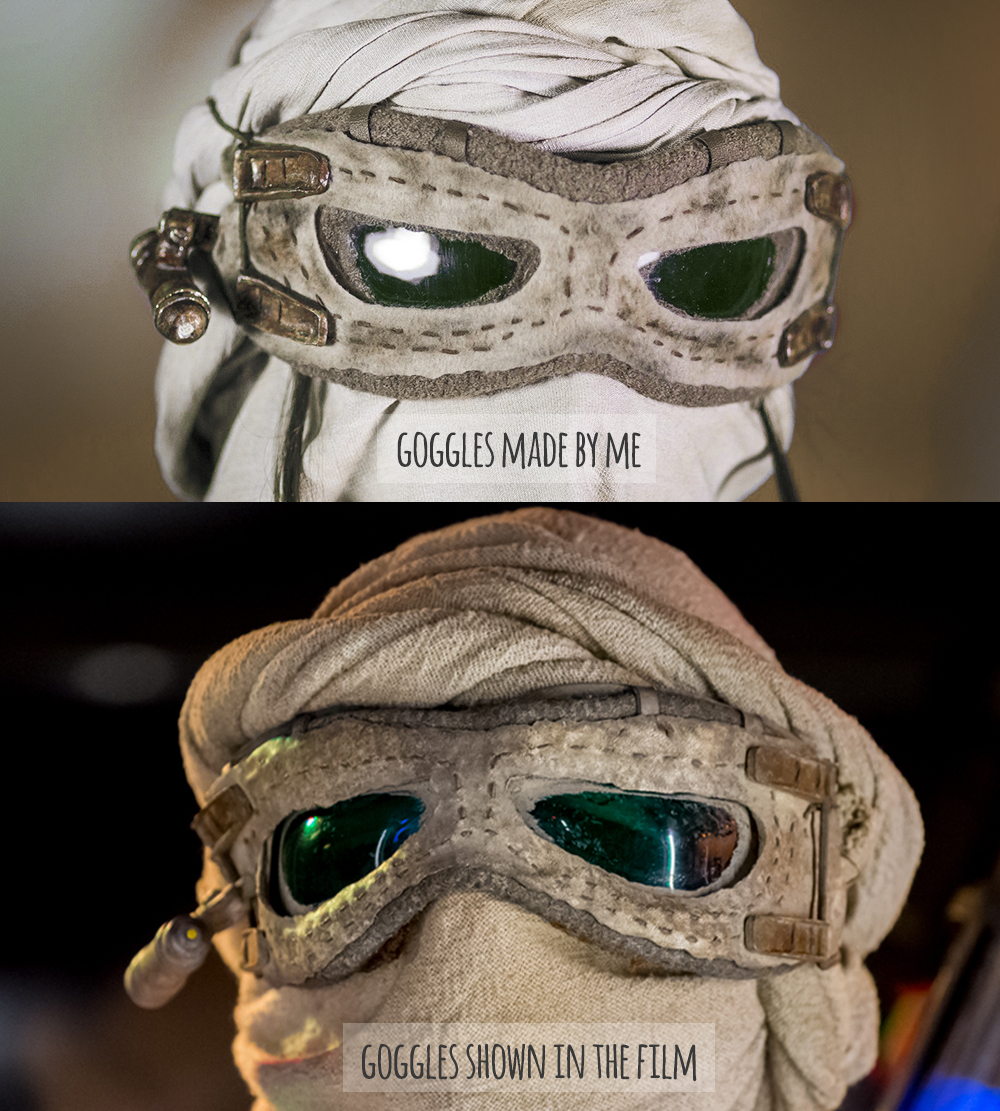 Handmade Rey goggles - Star Wars