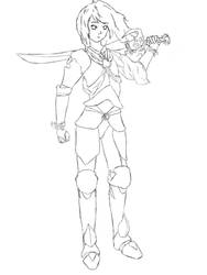 Sword and Armor Line-Art