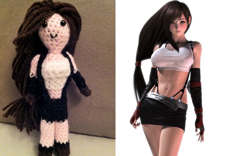 Final Fantasy Amigurumi - Tifa