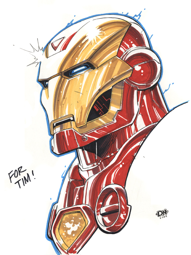 Iron Man Marker Sketch