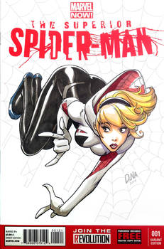 Spider-Gwen Marker Sketch