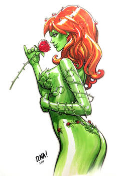 Poison Ivy Marker Sketch