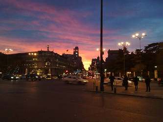 Madrid's sunset