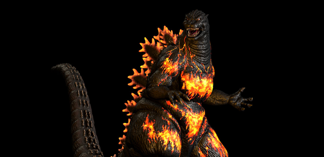 Godzilla Fire Form BURNING GODZILLA by BAXXRE1 on DeviantArt