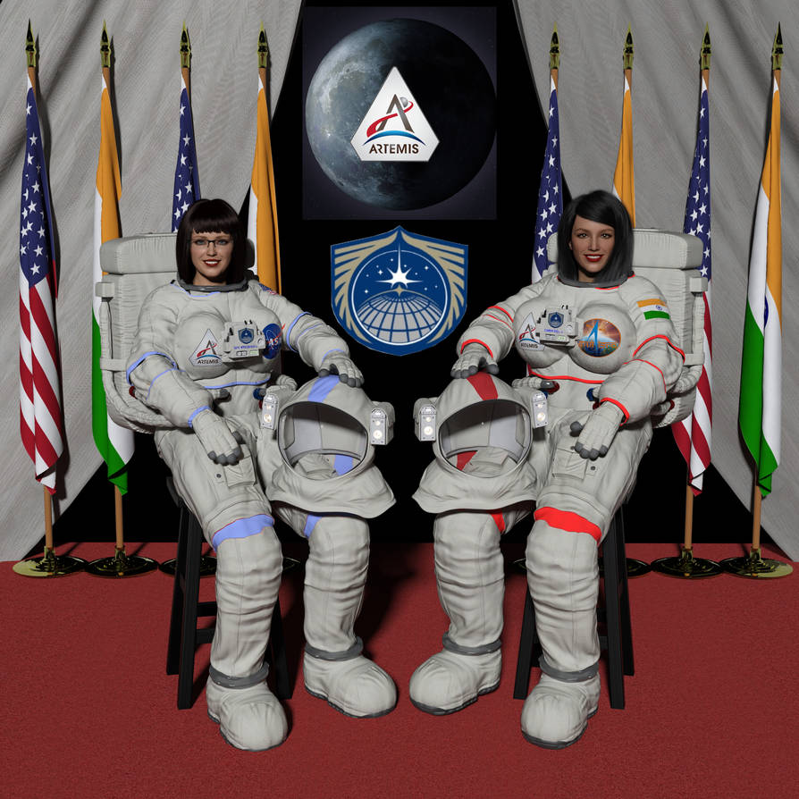 UNSA First All Female Moon Crew 1 by Aloo123 on DeviantArt