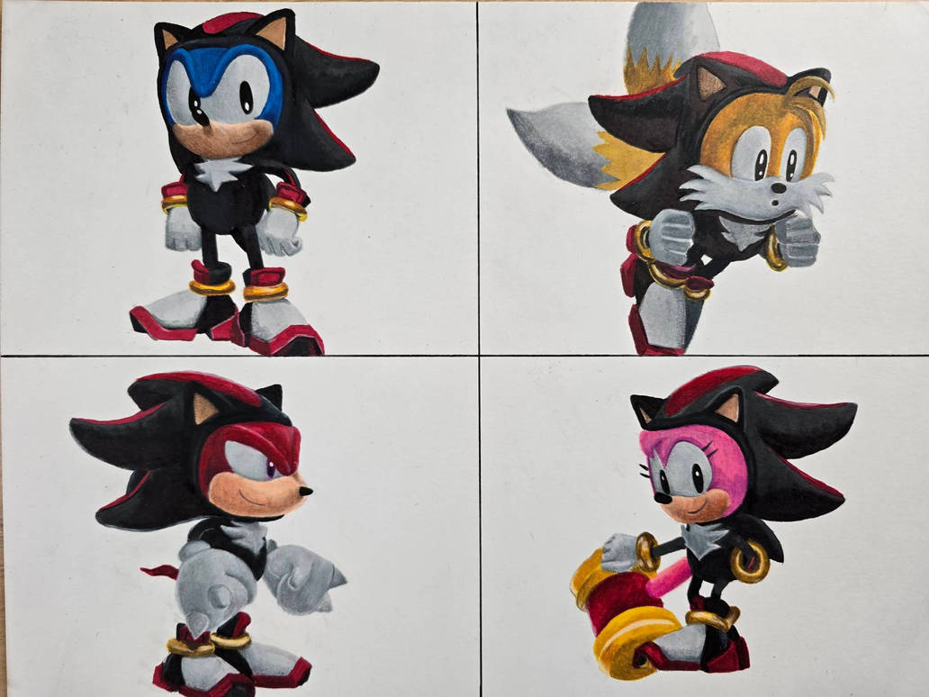 TEAM SONIC IN SHADOW SUITS! by Jayuice on DeviantArt
