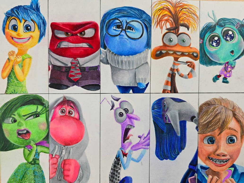Drawing Inside out 2! All Emotions and Riley by Jayuice on DeviantArt