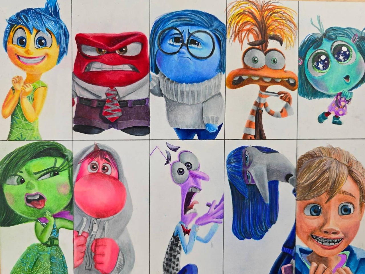 Drawing Inside out 2! All Emotions and Riley by Jayuice on DeviantArt