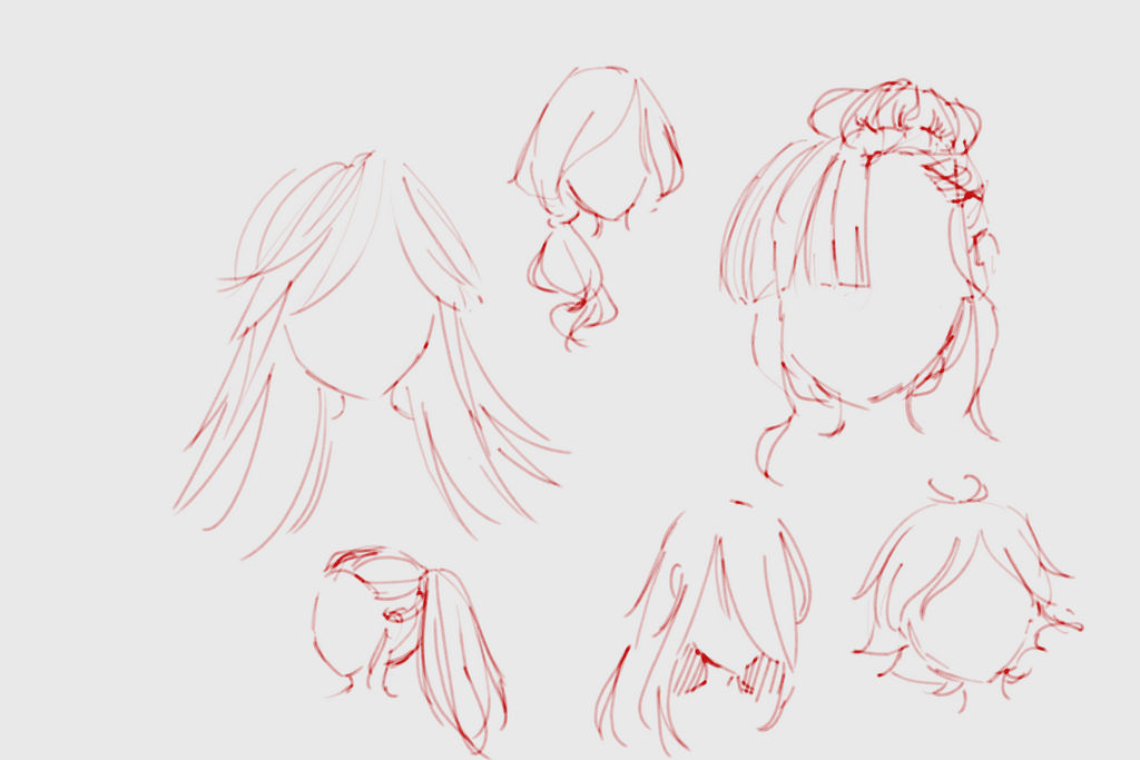 Anime Hairstyles Female By Kitkatsuki On Deviantart