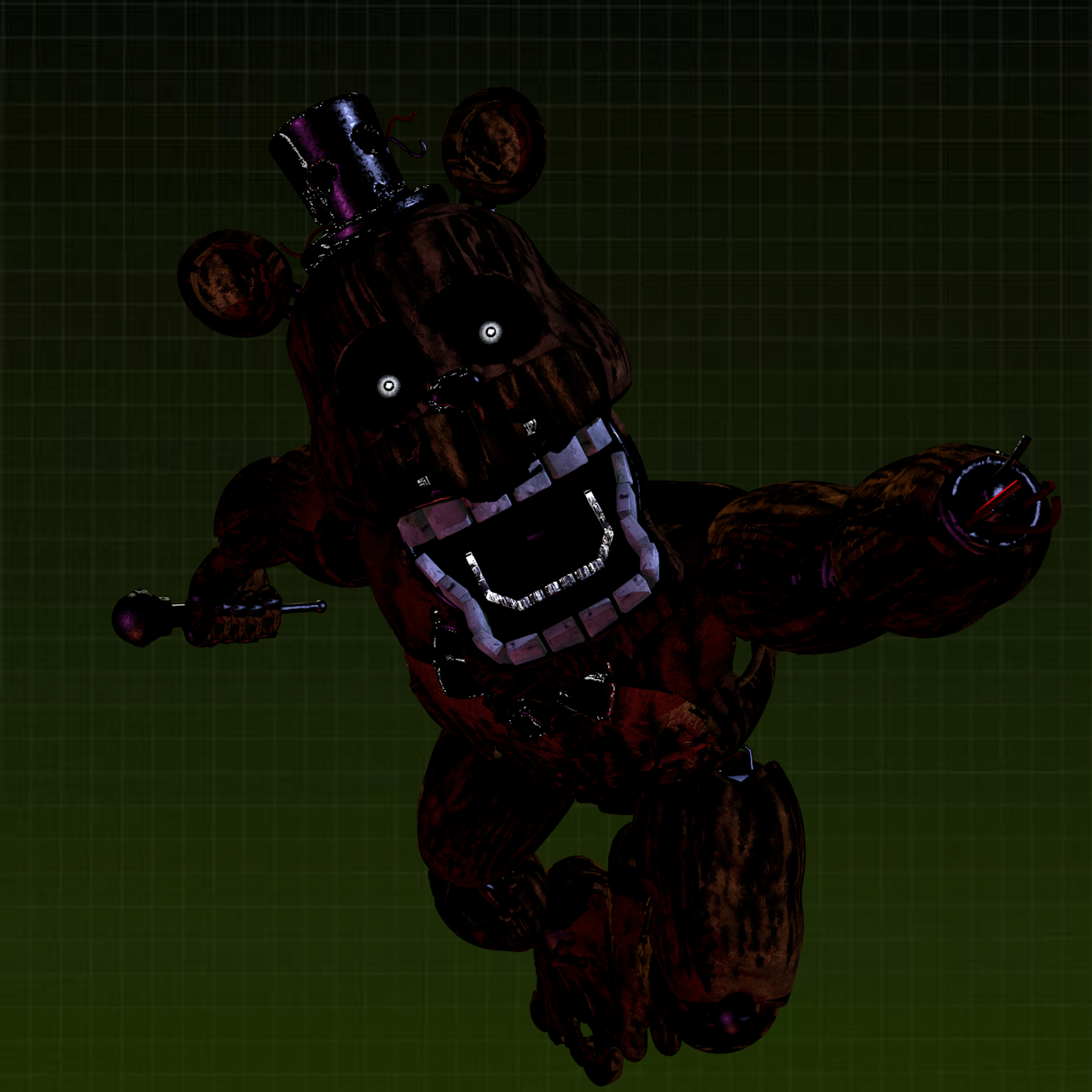 FNAF-C4D) Nightmare Freddy Jumpscare by TheRayan2802 on DeviantArt