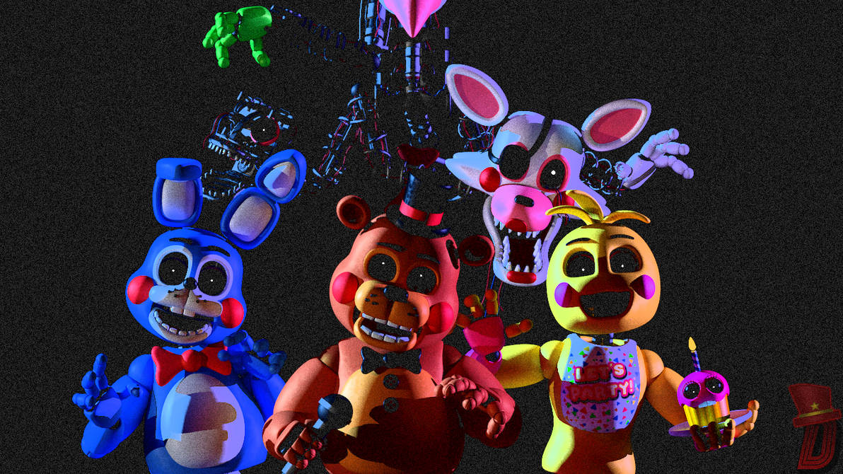 (C4D/FNaF2) Stylized Toy's Animatronics by DarkyTheRabbit on DeviantArt