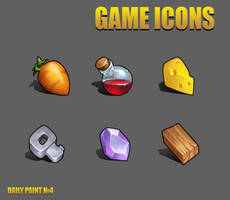 Daily paint 4. Game icons