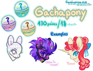 Gachapony Headshots Machine - CLOSED -