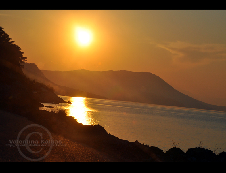 Sunset in Greece