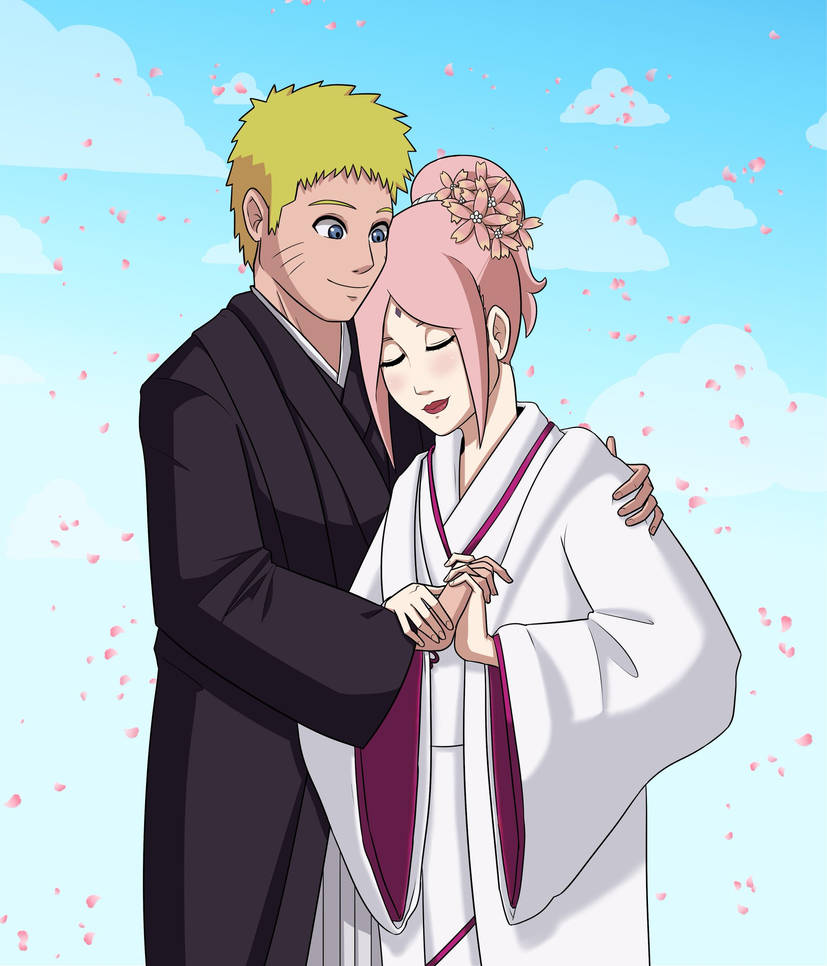 Naruto and Sakura (Naruto Wedding Pt2) (Gwallfi) by Micshork on DeviantArt