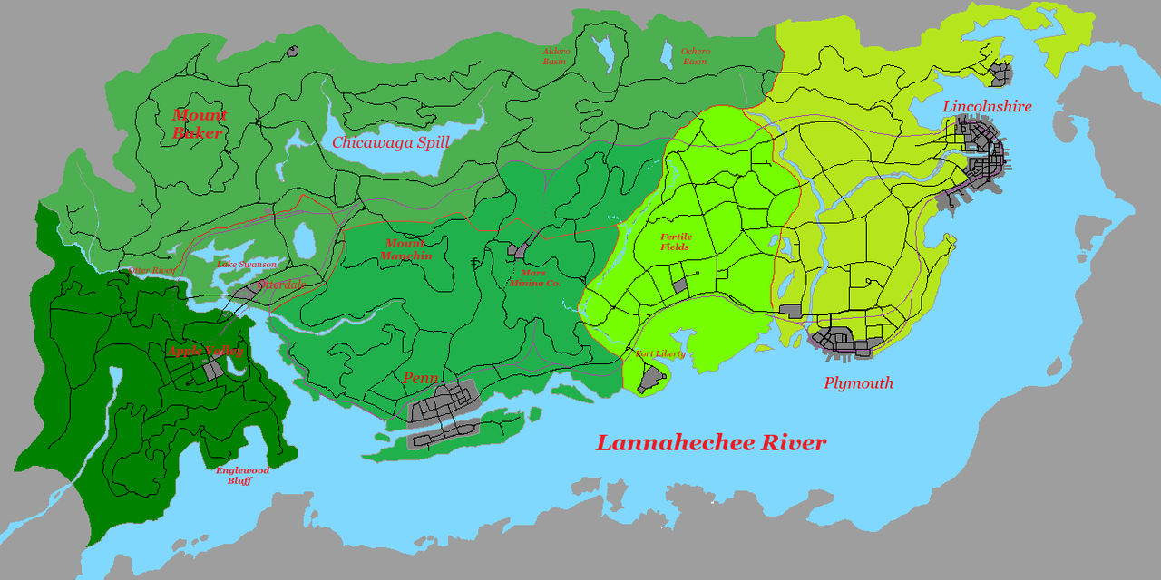 Red Dead Redemption 3 map concept is beautifully detailed and