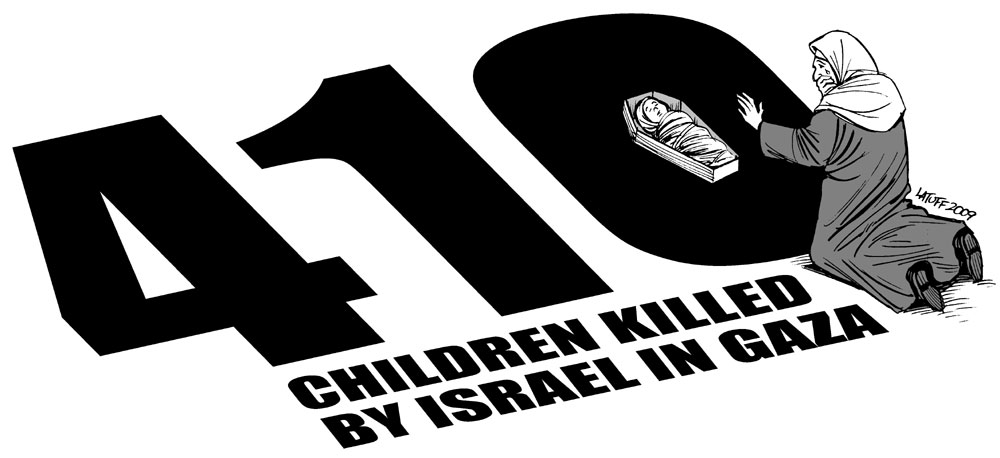 410 children killed by Israel