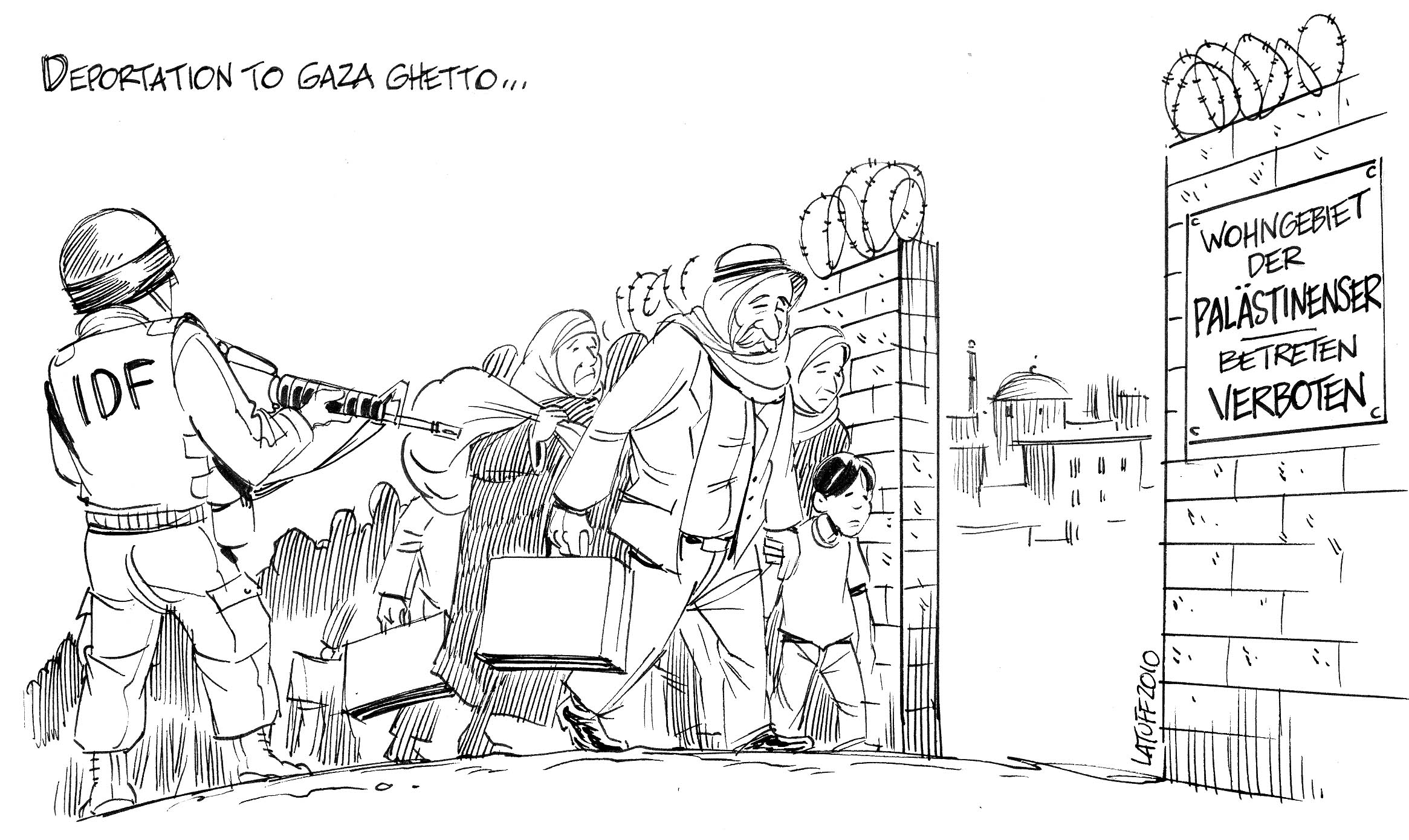 Deportation to Gaza Ghetto by Latuff2 on DeviantArt