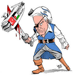 Netanyahu Bloodthirsty Pirate