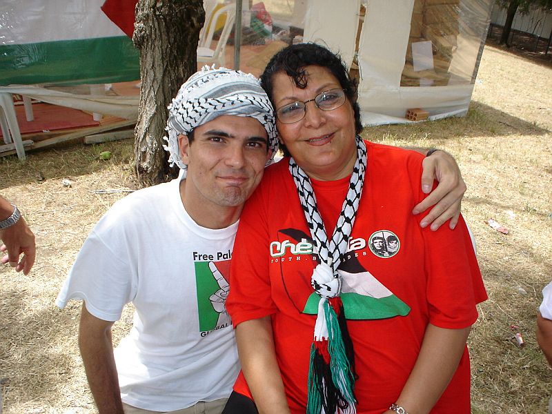 Latuff and Leila Khaled in WSF