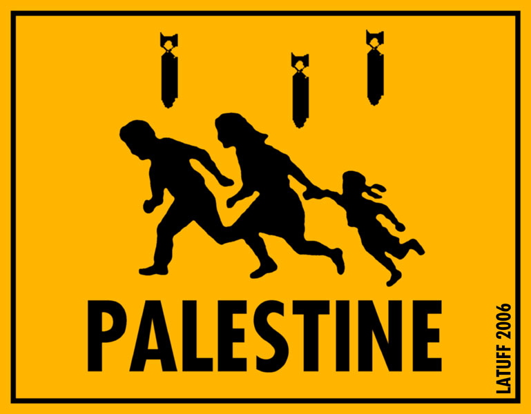 Caution sign by Latuff2