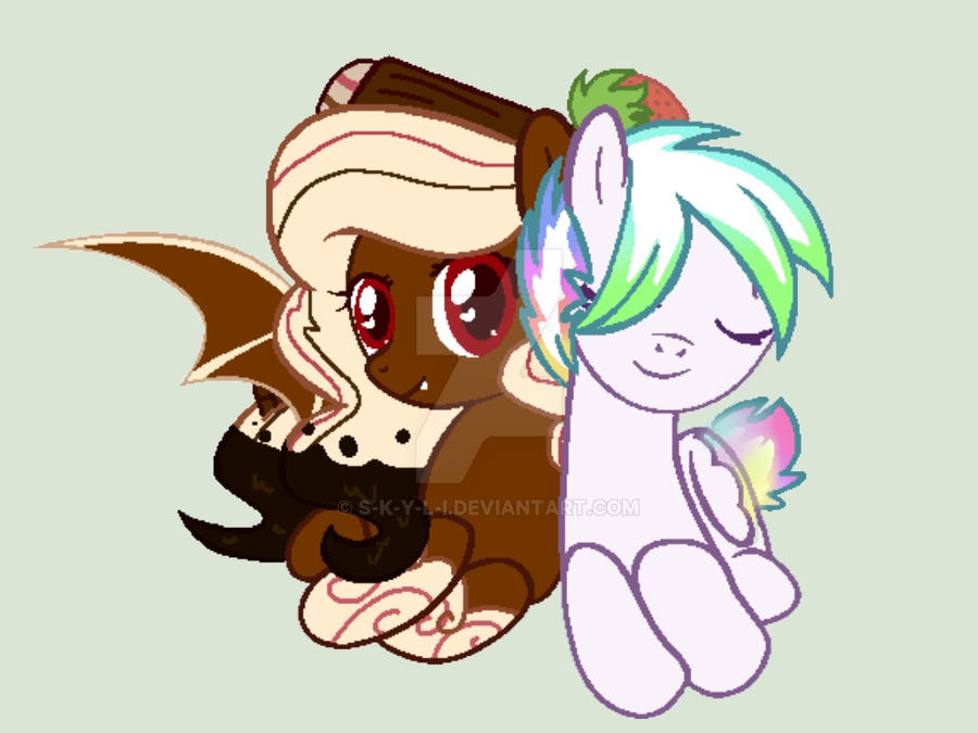 Best Friends- A bat and A pegasi