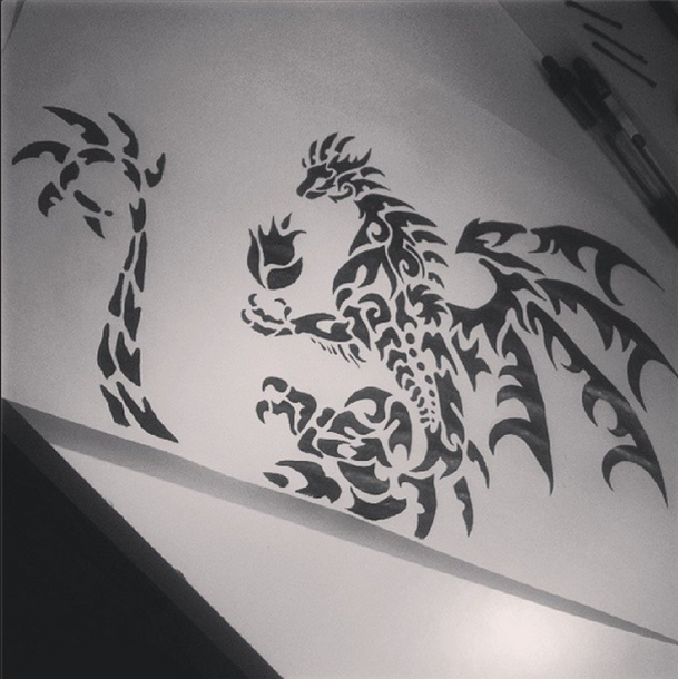 Dragon tattoo design