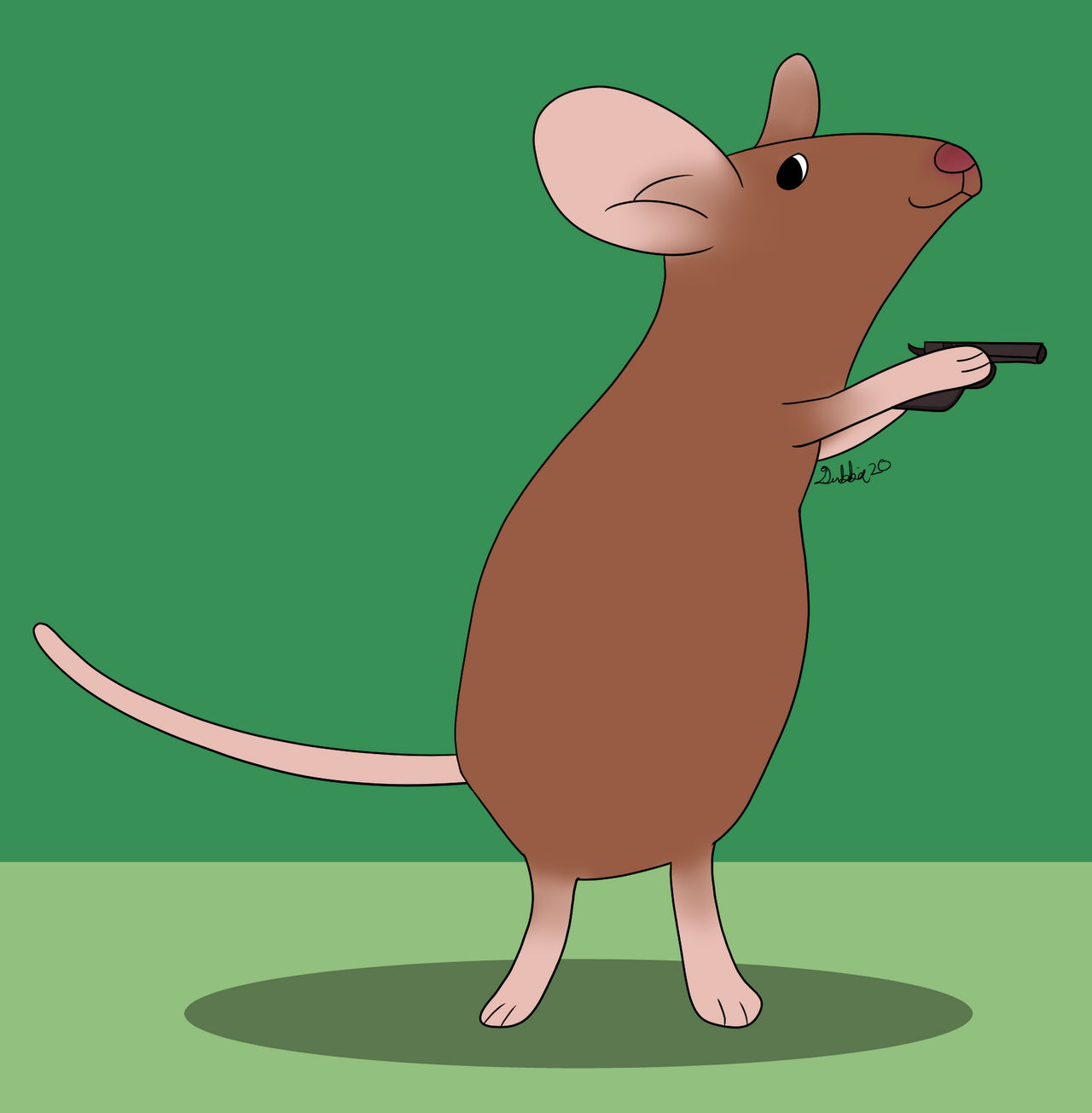 Mouse with a Gun by coolpurpledudette on DeviantArt