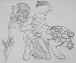 Nidalee: The Bestial Huntress (Rough)