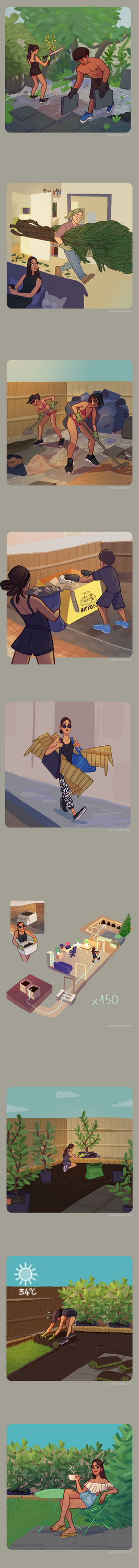 Garden Steps by sarakuan on DeviantArt